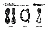 IIYAMA Monitor 75 cali LH7564UHS-B1AG, 24/7,VA,ANDROID14,4K,500cd,5000:1,    2xHDMI ,USB-C,RJ45, RS-232c, IR, 2x10W, 2xUSB, UCHWYT ŚCIENNY,iiSignage2,WiFi,Fa