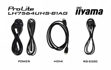 IIYAMA Monitor 75 cali LH7564UHS-B1AG, 24/7,VA,ANDROID14,4K,500cd,5000:1,    2xHDMI ,USB-C,RJ45, RS-232c, IR, 2x10W, 2xUSB, UCHWYT ŚCIENNY,iiSignage2,WiFi,Fa