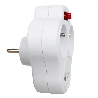 Gniazdko prądowe x2 USB MCE336 typ E