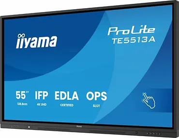 Monitor 55 cali TE5513A-B1AG INFRARED,40pkt,IPS,4K,7H,450cd/m2,      WiFi,USB, ANDROID 14, Google EDLA,2x20W, UCHWYT CIENNY