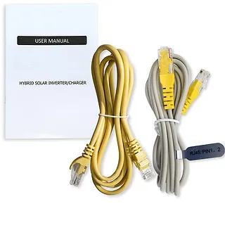 Modularny Hybrydowy Inwerter solarny Off-Grid 6.2kVA | 6.2kW |   120A | MPPT | 12 jednostek | BMS | Sinus | opcja Wi-Fi | Power Factor 1.0