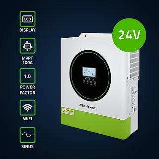 Hybrydowy Inwerter solarny Off-Grid 3500W | 100A | 24V | MPPT |  BMS | opcja Wi-Fi | Sinus | Power Factor 1.0