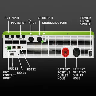 Hybrydowy Inwerter solarny Off-Grid 11000W | 160A | 48V | MPPT | BMS | Sinus | opcja Wi-Fi | Power Factor 1.0