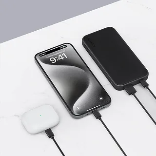 PB-Y46 Power Bank | 10000 mAh | 15W | 2xUSB | LED | kabel USB-C