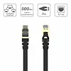Patchcord CAT.7 SSTP (8P8C) RJ45; 3m; płaski; C1897BK-3M