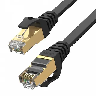 Patchcord CAT.7 SSTP 10M (8P8C) RJ45; płaski; C1897BK-10M