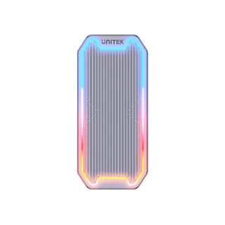 Obudowa dysku SSD M.2 NVMe/SATA 10Gbps, RGB; S1210B