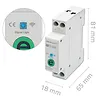 Przekaźnik 63A na szynę DIN z licznikiem energii elektrycznej |  eWeLink od Sonoff | Wi-Fi | Dioda LED