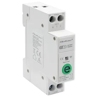 Przekaźnik 63A na szynę DIN z licznikiem energii elektrycznej |  eWeLink od Sonoff | Wi-Fi | Dioda LED