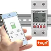 Przekaźnik 63A na szynę DIN z licznikiem energii elektrycznej |  Timer | Tuya | Wi-Fi | LED                                                    ~
