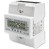 Trójfazowy elektroniczny licznik | miernik zużycia energii na szynę DIN | 400V | 100A | LCD | 4P