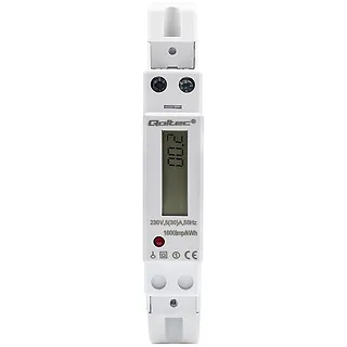 Jednofazowy elektroniczny licznik | miernik zużycia energii na  szynę DIN | 230V | 30A | LCD | 1P