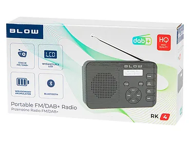Radio przenośne RK4 BT FM/DAB+ kuchenne, czarne