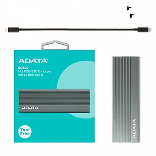 Obudowa zewnętrzna SSD M.2 EC680 USB3.2C 10Gbps