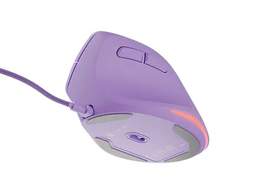 Mysz wertykalna CRAKE 2 PRO 128000DPI optyczna lawendowa