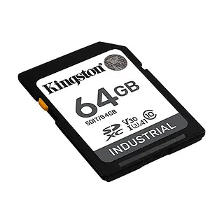 Kingston Karta pamięci SD 64GB Industrial C10 UHS-I U3 V30 A1 pSLC