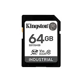 Kingston Karta pamięci SD 64GB Industrial C10 UHS-I U3 V30 A1 pSLC