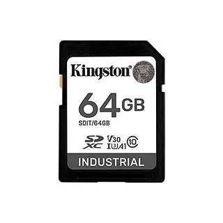 Kingston Karta pamięci SD 64GB Industrial C10 UHS-I U3 V30 A1 pSLC