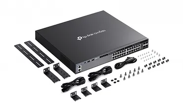 TP-LINK Przełącznik zarządzalny SG6428X Omada 24-Port Gigabit Stackable L3 Managed      Switch with 4 10GE SFP+ Slots