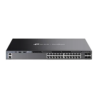 TP-LINK Przełącznik zarządzalny SG6428X Omada 24-Port Gigabit Stackable L3 Managed      Switch with 4 10GE SFP+ Slots