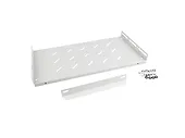 Lanberg Półka do szaf 19cali 1U 27cm/120kg szary AK-1014-S