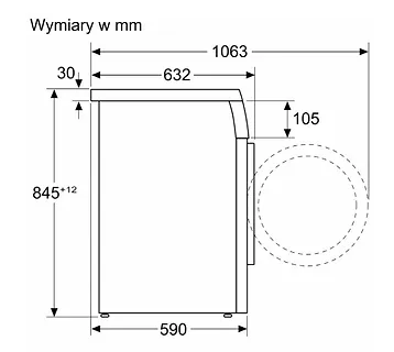 Bosch Pralka wolnostojąca WUU28T10PL