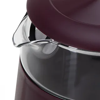 Adler Czajnik 1,7l z wyświetlaczem LED, regulacja temperatury  AD 1305 burgundy