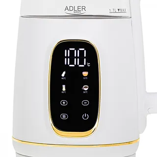 Adler Czajnik 1,7l z wyświetlaczem LED, regulacją temperatury AD 1305WG