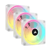 Corsair Wentylator QX120 RGB iCUE LINK magnetic, 3pak biały