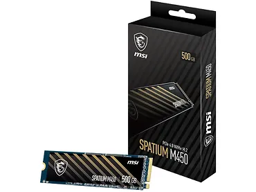Dysk SSD MSI SPATIUM M450 500GB M.2 PCIe 4.0 3600/2300MB/s