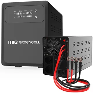 Green Cell Zasilacz awaryjny UPS AVR PowerCore 1000W/1500VA 12VDC