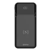 Savio Powerbank bezprzewodowy 10000 mAh, BA-09