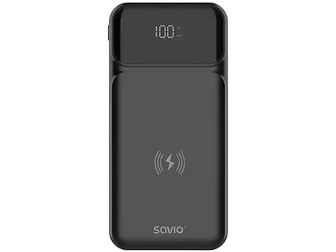 Savio Powerbank bezprzewodowy 10000 mAh, BA-09