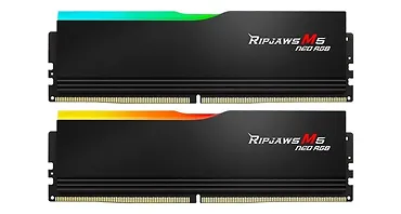 G.SKILL Pamięć PC - DDR5 32GB (2x16GB) Ripjaws M5 RGB 6000MHz CL28 XMP3 Black