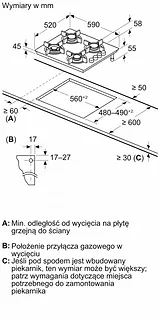 Bosch Płyta gazowa POP6B6K30