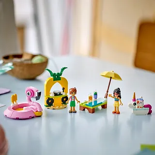 LEGO Klocki Friends 42658 Impreza na basenie z jednorożcem i flamingiem