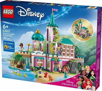 LEGO Klocki Disney 43267 Zamek księżniczek i królewskie zwierzaki