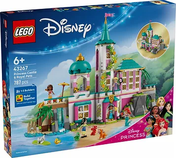 LEGO Klocki Disney 43267 Zamek księżniczek i królewskie zwierzaki