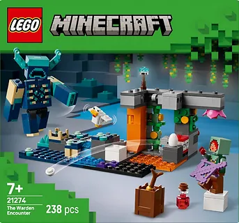 LEGO Klocki Minecraft 21274 Spotkanie ze strażnikiem
