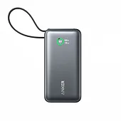 Anker Powerbank 545 NANO 30W 10000mAh z wbudowanym kablem USB-C, czarny
