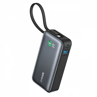Anker Powerbank 545 NANO 30W 10000mAh z wbudowanym kablem USB-C, czarny