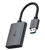 TP-LINK Adapter USB Type-A to SD & microSD 3.0                  SPEC: 1 × USB-A Connector,1 × SD + 1 × microSD(TF) up to 200MBps Port         FEATURE