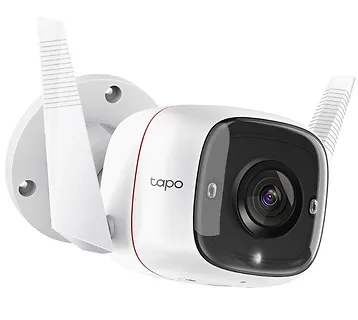 TP-LINK Kamera Outdoor Security Wi-Fi                          SPEC: 2K (2304x1296), 2.4 GHz, 2T2R, 2 × External Antennas, 1 × Ethernet Port FEATURE