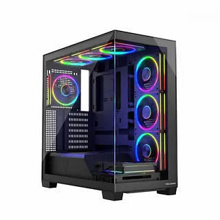 MODECOM Obudowa PC STELLAR 8F ARGB 10 Czarna