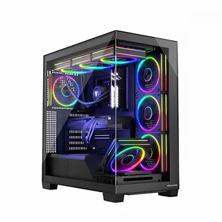 MODECOM Obudowa PC STELLAR 8F ARGB 10 Czarna