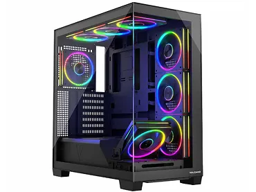 Obudowa PC MODECOM Volcano STELLAR 8F ARGB Czarna