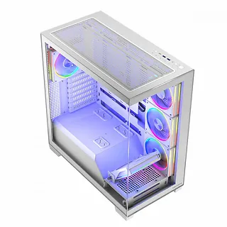 MODECOM Obudowa PC STELLAR 8F ARGB 20 Biała