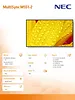 NEC Monitor wielkoformatowy MultiSync M551-2 55 cali UHD 500cd/m2 24/7