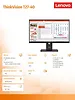 Lenovo Monitor ThinkVision T27-40 27 cali 64A5MAT6EU