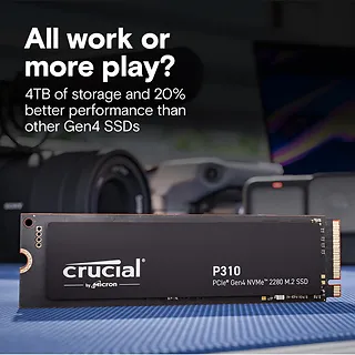 Crucial Dysk SSD P310 4TB M.2 NVMe PCIe 4.0 2280 7100/6000